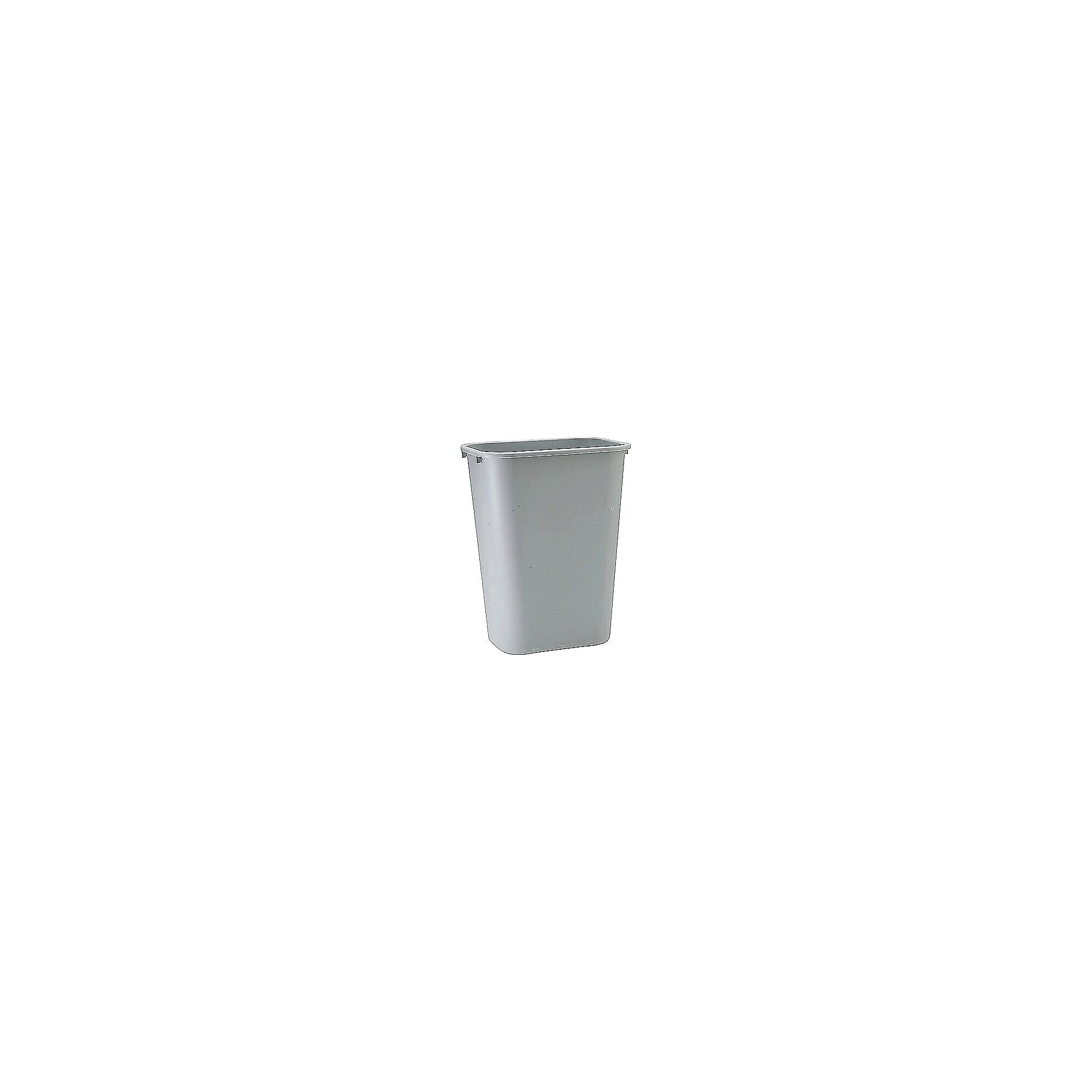 Rubbermaid Commercial Deskside Plastic Wastebasket, 3.5 Gallon, Gray (FG295500GRAY) Simolary simolary.com