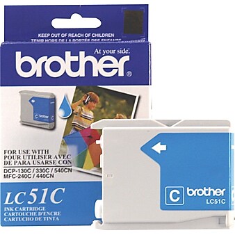 Brother LC51C Cyan Standard Ink Cartridge