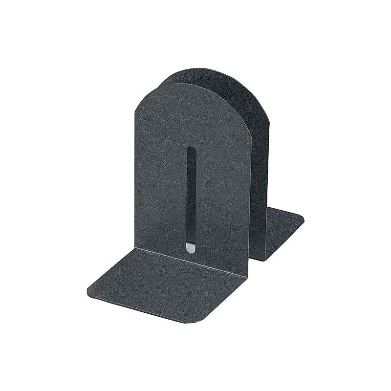 Steelmaster Steel Fashion Book Ends, 7"H, Black (241-0171-A3) image 1