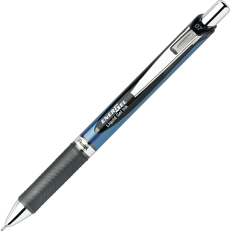 Pentel EnerGel RTX Deluxe Retractable Liquid Gel Pens, Medium Point,  Black Ink (PENBLN77A) image 1