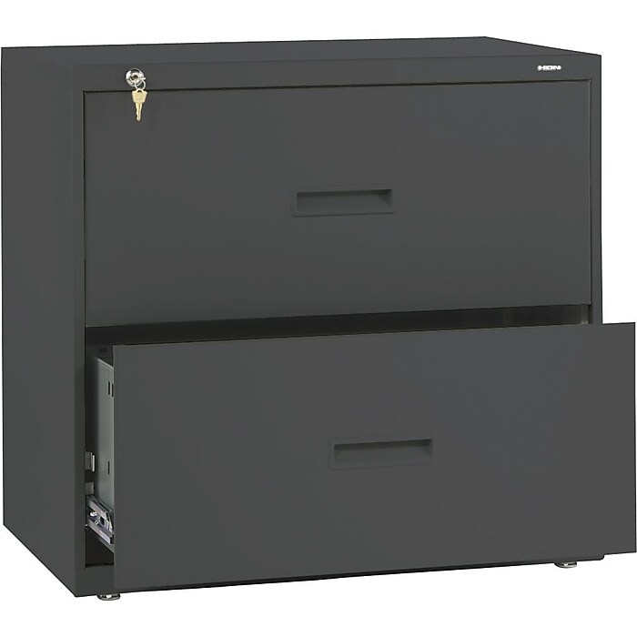 HON 400 Series 2-Drawer Lateral File Cabinet, Letter/Legal Size