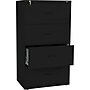 HON Lateral File, 4 Drawers, Molded Pull, 30"W, Black Finish (BSX434LP)~#|#~s0143654_sc7