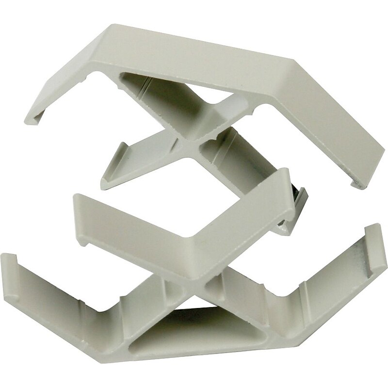 HON Verse QuickConnect Panel-to-Panel Connector, 90 Degrees, Light Gray, Pair (BSXQC90GY) image 1