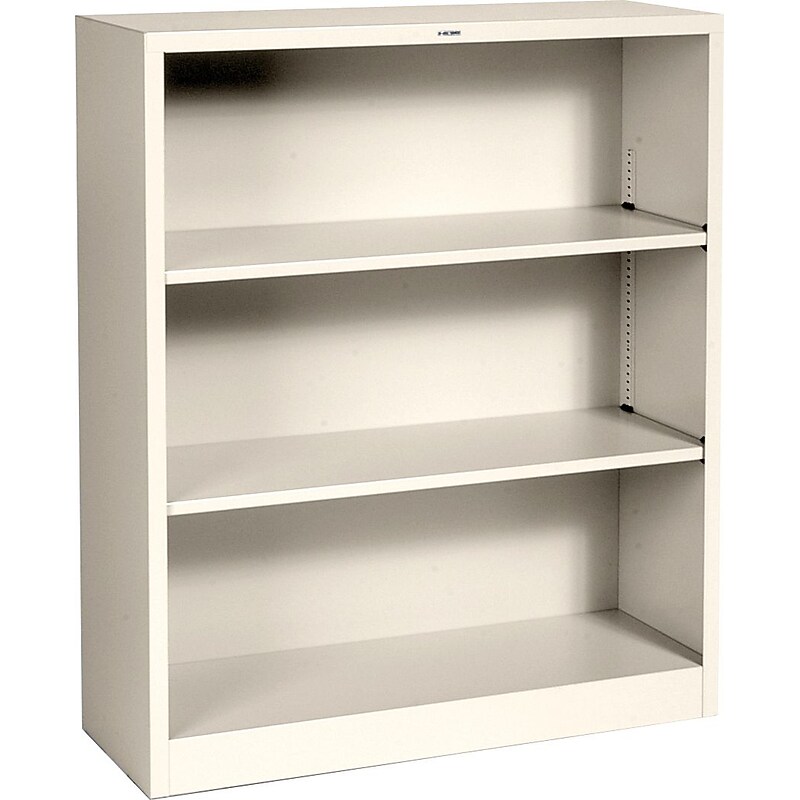 HON Brigade 41"H 3-Shelf Bookcase, Putty (PHS-82) image 1