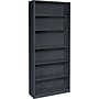 HON Brigade 6-Shelf Metal Bookcase, 81 1/8"H x 34 1/2"W x 12.63"D, Charcoal (S82ABCS)~#|#~s0144051_sc7