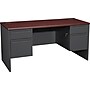 HON® 38000 Series Kneespace Credenza with Locks, Mahogany/Charcoal, 29 1/2"H x 60"W x 24"D~#|#~s0144452_sc7