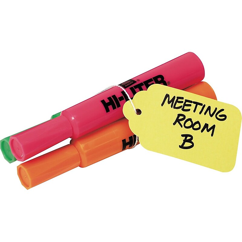 Avery® Yellow Marking Tags, 2 3/4" x 1 11/16", 100/Box image 1