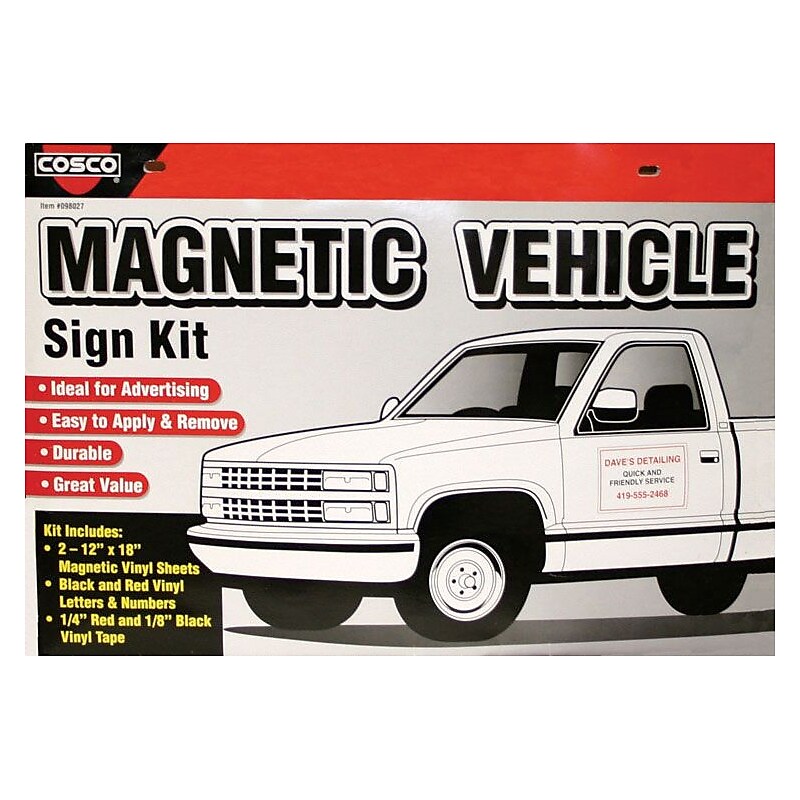 Cosco Magnetic Vehicle Sign Kit, Multicolored (098027) image 1