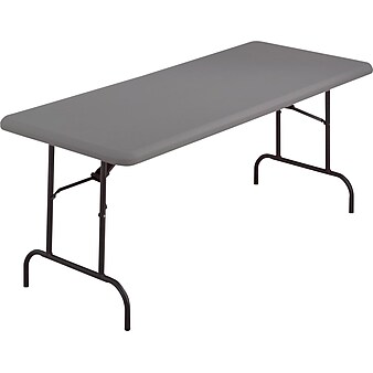 Iceberg® IndestrucTables TOO™ 1200 Series Folding Table, 60x30", Charcoal
