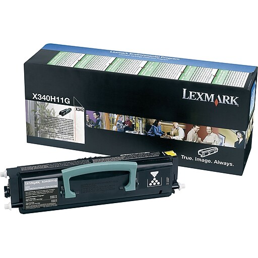 Lexmark X340H11G Black High Yield Toner Cartridge Staples