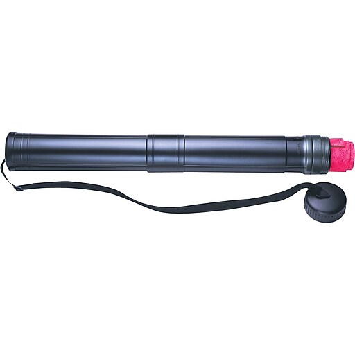 Staedtler Telescopic 3" Plastic Art Tube, Water Resistant, Black (948