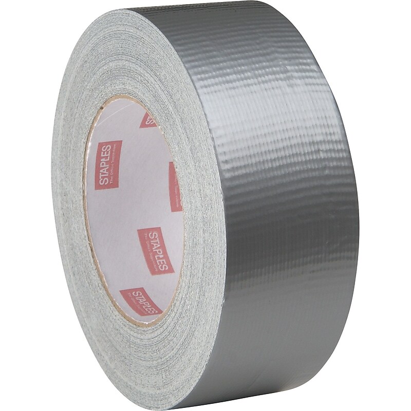 Staples General Purpose Duct Tape, 2"W x 60 yds., Silver, 1 Roll (468389-CC) image 1