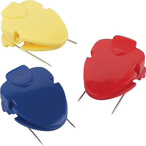 Staples® Cubicle Clips, Assorted Colors, 6/Pack Staples
