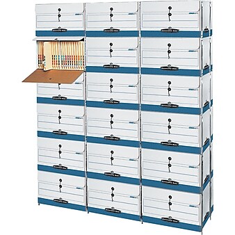 Bankers Box® Maximum-Strength Stax-Tab® End-Tab Files, 4 Pack (0061101)
