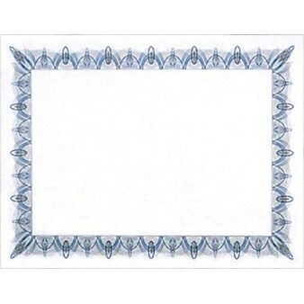 Geographics Achievement Certificates, 8.5" x 11", Blue/White, 25/Pack (GEO39087)