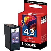Lexmark 43 Tri-Color High Yield Ink Cartridge
