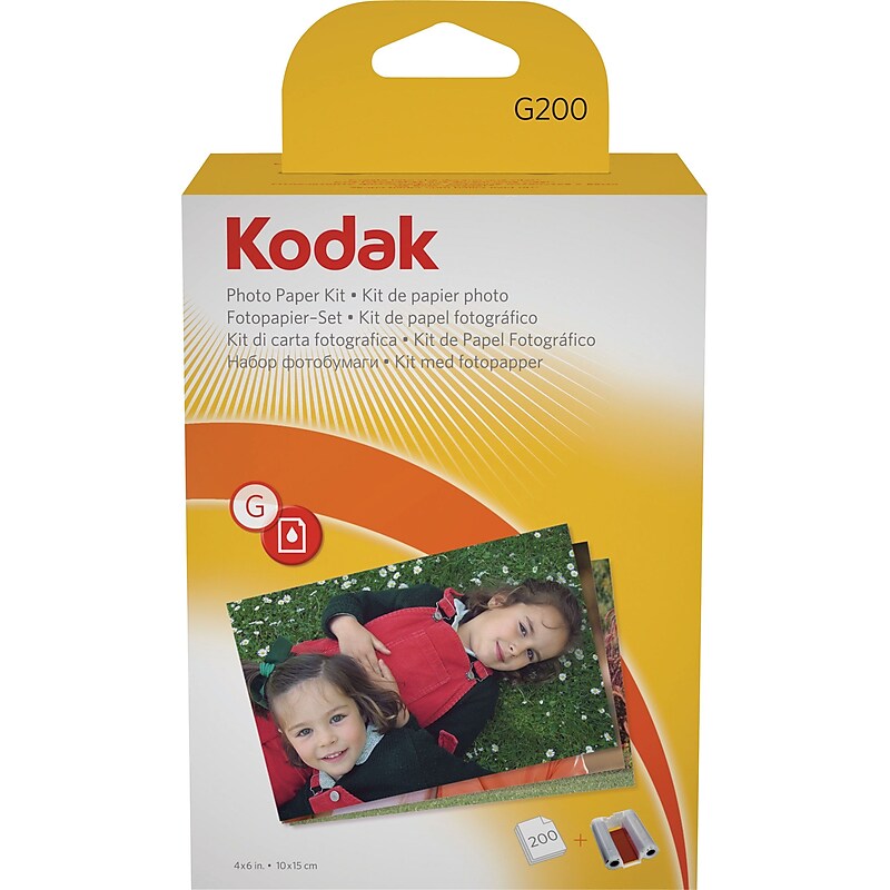 Kodak G200 Printer Dock Photo Paper Kit image 1