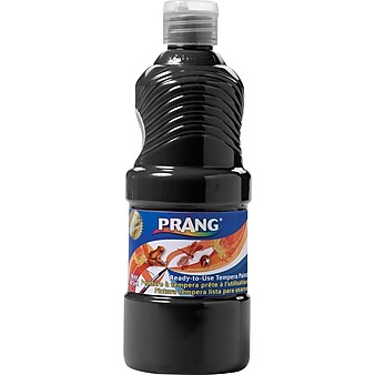 Prang Ready-to-Use Washable Tempera Paint, Black, 16 oz. (21608)
