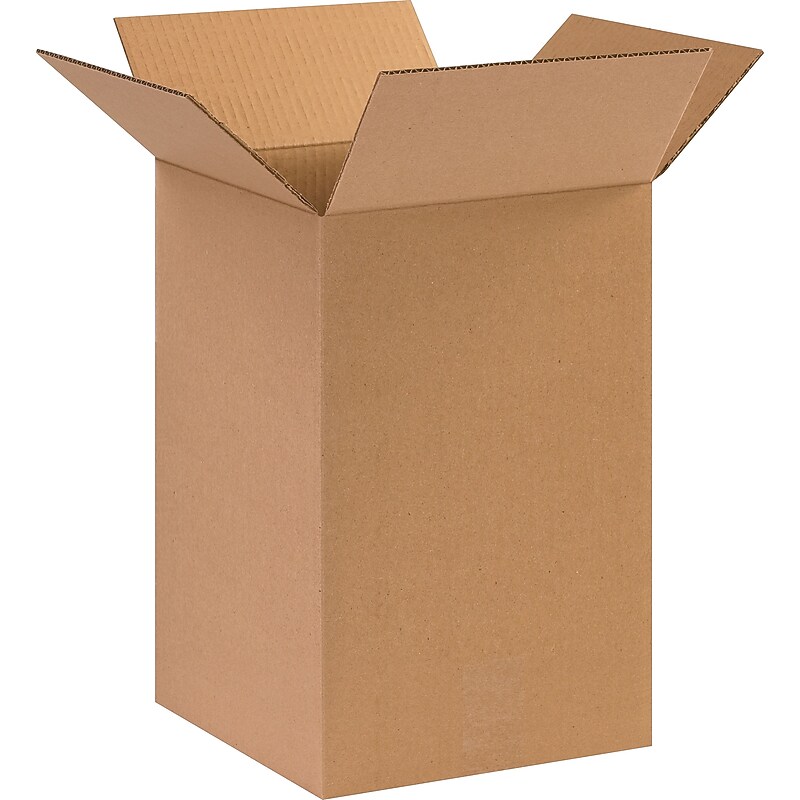10" x 10" x 15"'' Shipping Boxes, 32 ECT, Brown, 25/Bundle(101015) image 1
