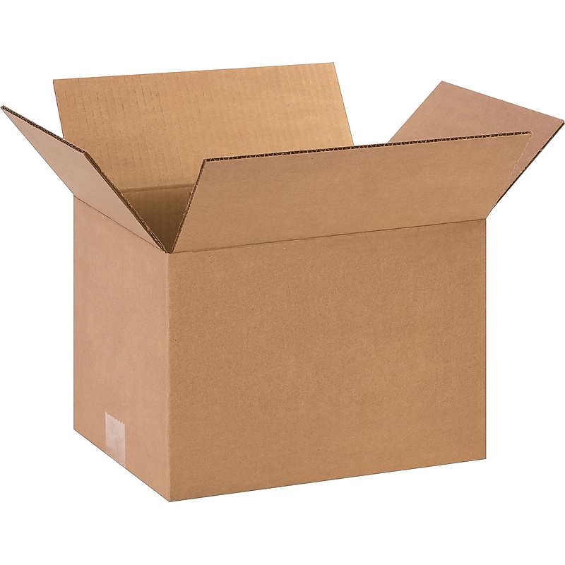 12" x 9" x 8"'' Shipping Boxes, 32 ECT, Brown, 25/Bundle(1298) image 1