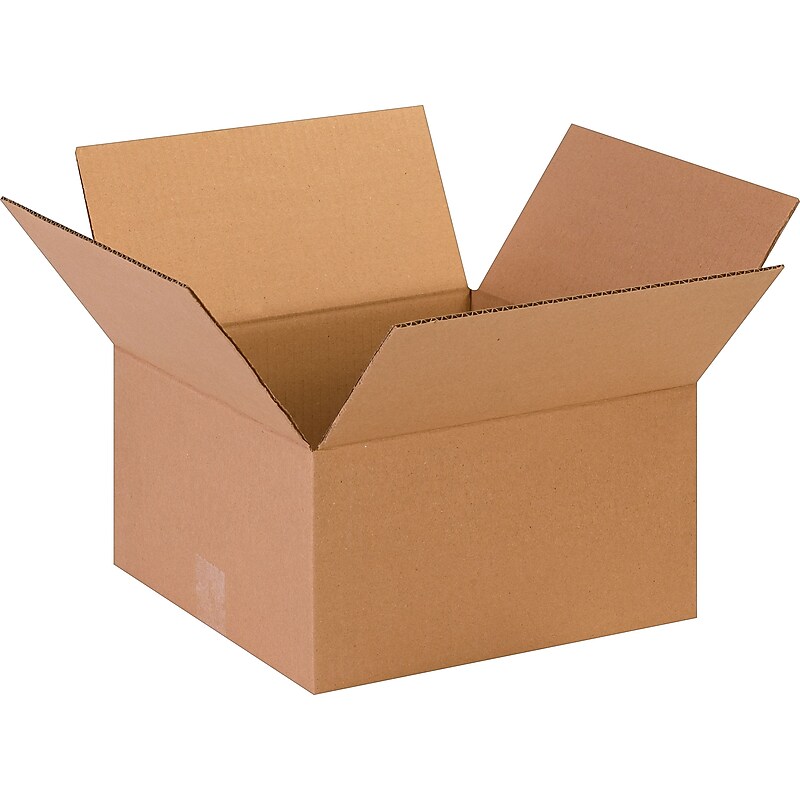 13" x 13" x 7"'' Shipping Boxes, 32 ECT, Brown, 25/Bundle(13137R) image 1