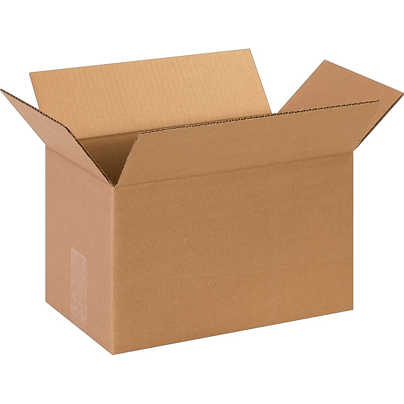 13" x 8" x 8"'' Shipping Boxes, 32 ECT, Brown, 25/Bundle(1388) image 1