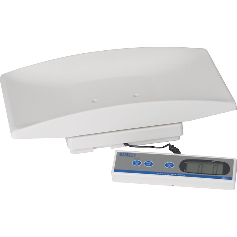 BrecknellMS-20 Pediatric/Medical/Veterinary Scale, Plastic Tray, Up to 44 lb. Capacity image 1