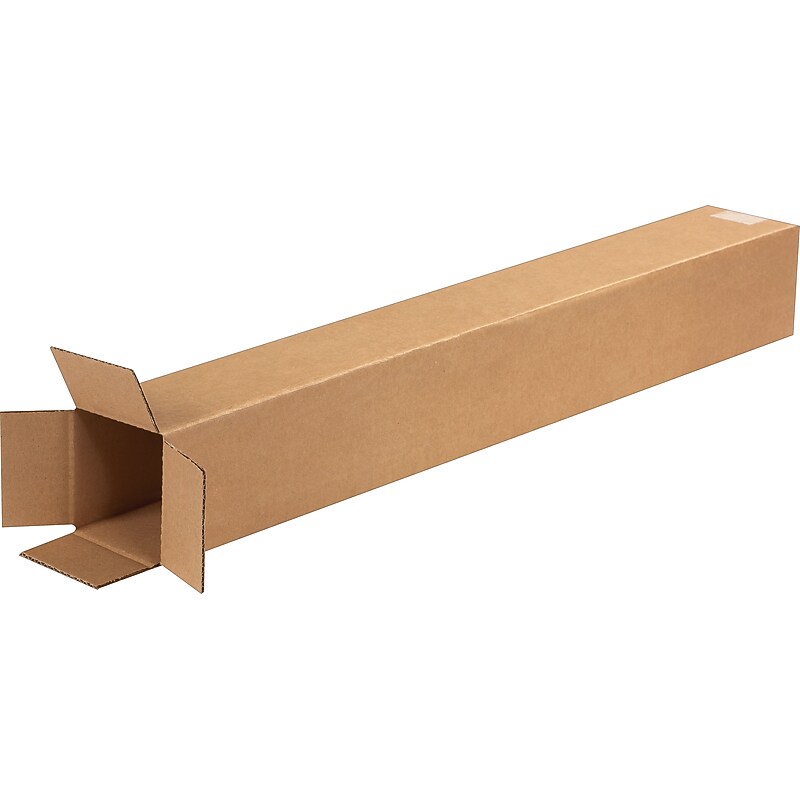 4" x 4" x 30"'' Shipping Boxes, 32 ECT, Brown, 25 /Bundle(4430) image 1