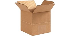 4" x 4" x 4"'' Multi Depth Shipping Boxes, 32 ECT, Brown, 25 /Bundle(MD444)