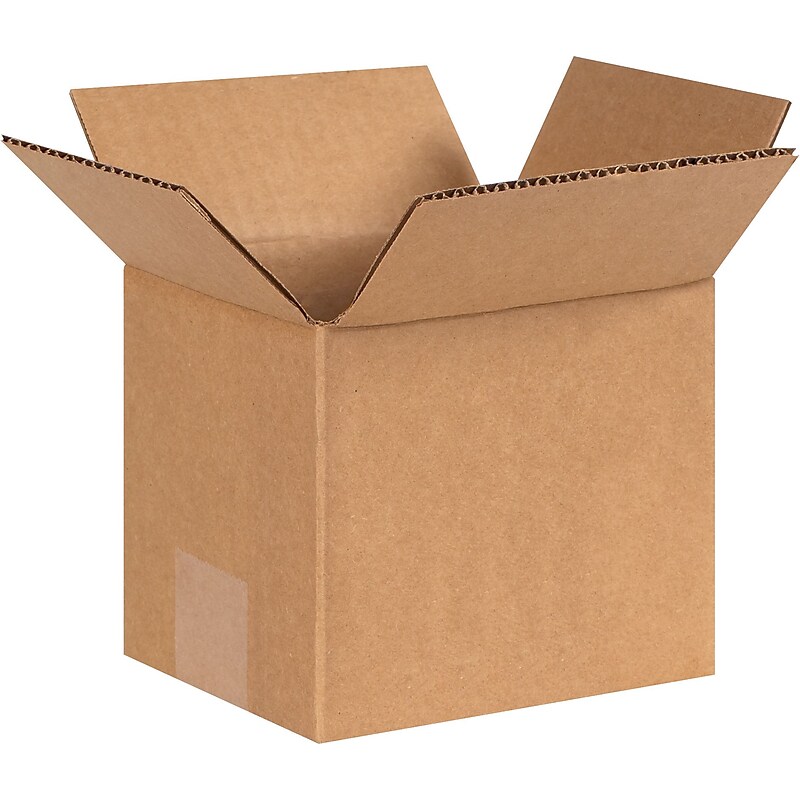 6" x 5" x 5"'' Shipping Boxes, 32 ECT, Brown, 25/Bundle(655) image 1