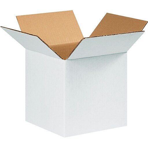 Shop Staples for 8 (L) x 8 (W) x 8 (H)" Shipping Boxes, 32 ECT, White