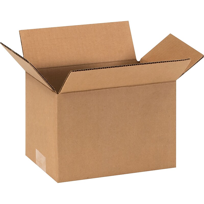 9" x 6" x 6" Corrugated Kraft Boxes, 25/Bundle (BS090606X) image 1
