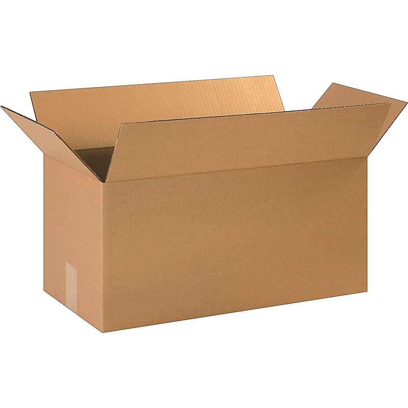 21" x 10" x 10"' Shipping Boxes, 32 ECT, Brown, 25/Bundle (211010) image 1