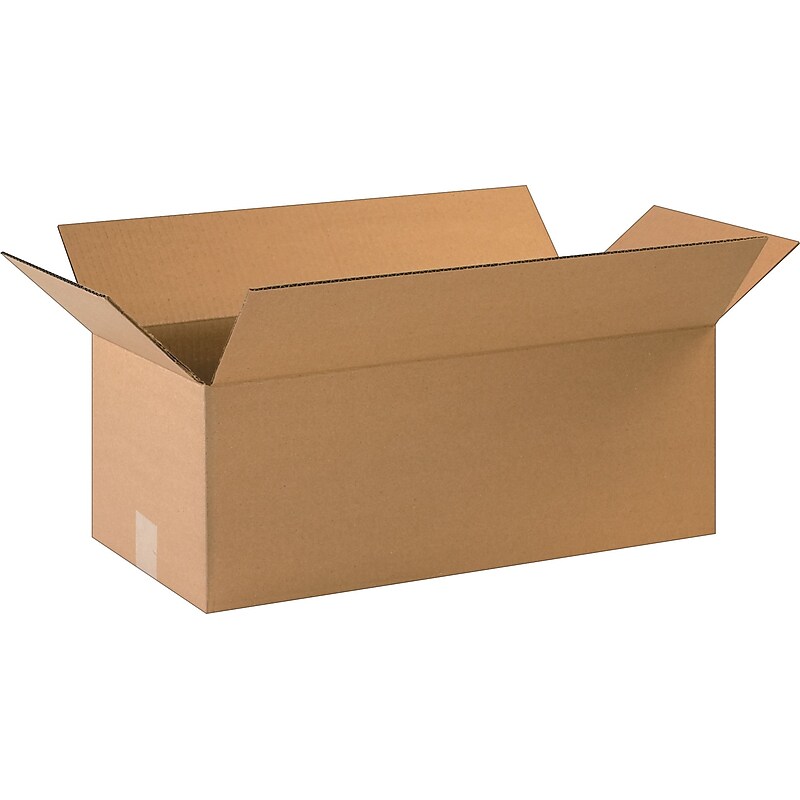 22" x 10" x 8" Shipping Boxes, 32 ECT, Brown, 20/Bundle (22108) image 1