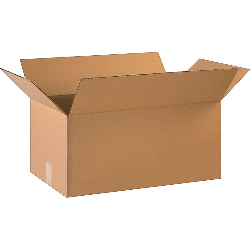 22" x 12" x 10" Shipping Boxes, 32 ECT, Brown, 20/Bundle (221210) image 1