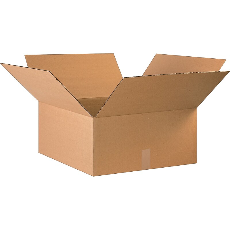 22" x 22" x 10" Shipping Boxes, 32 ECT, Brown, 15/Bundle (222210) image 1