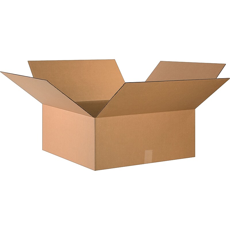24" x 24" x 10" Shipping Boxes, 32 ECT, Brown, 120/Pallet (242410PL) image 1