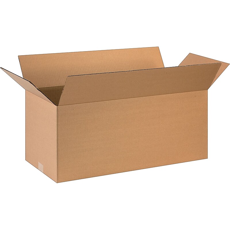 28" x 12" x 12" Shipping Boxes, 32 ECT, Brown, 20/Bundle (281212) image 1