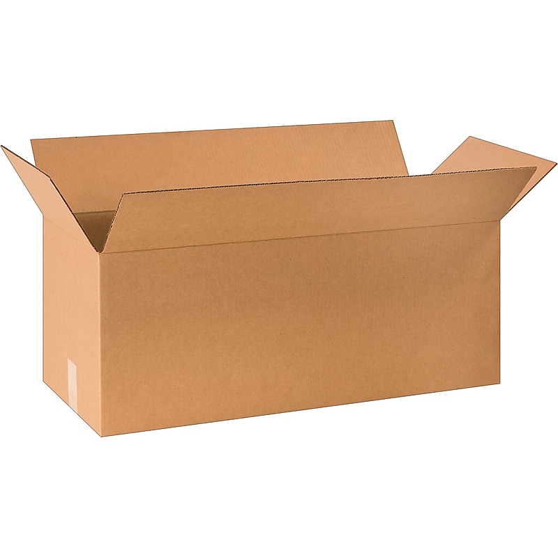 30" x 12" x 12" Shipping Boxes, 32 ECT, Brown, 15/Bundle (301212) image 1