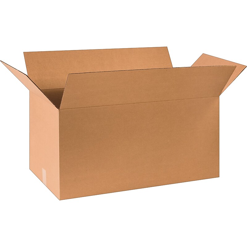 30" x 15" x 15" Shipping Boxes, 32 ECT, Brown, 15/Bundle (301515) image 1