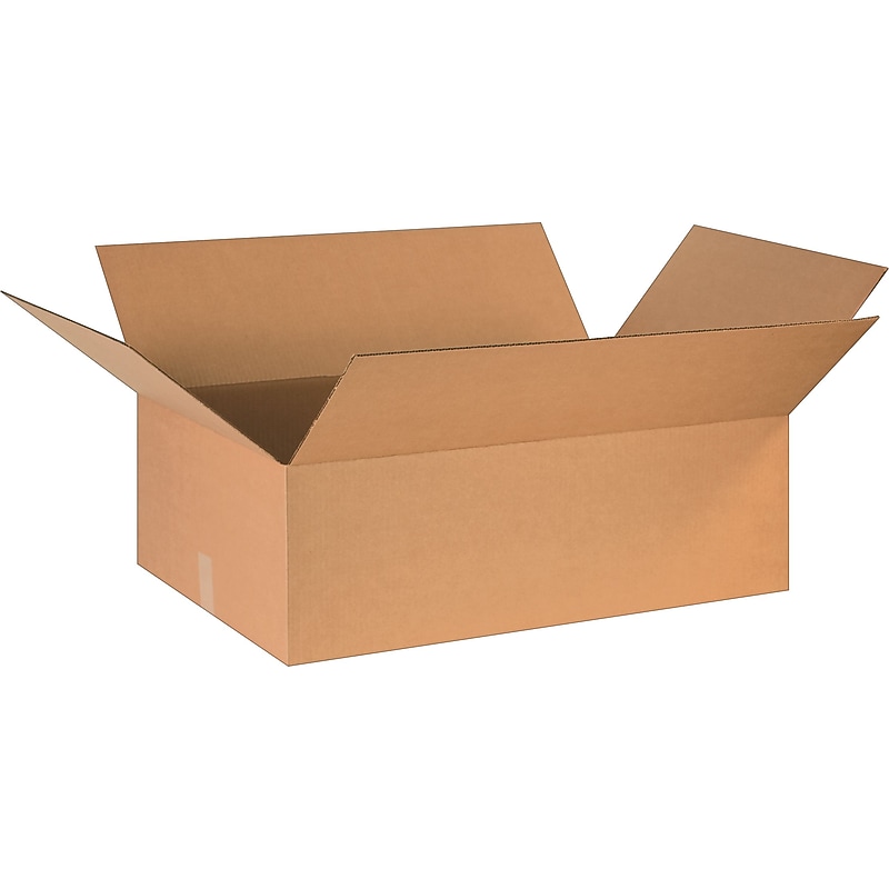 30" x 20" x 10" Shipping Boxes, 32 ECT, Brown, 15/Bundle (302010) image 1