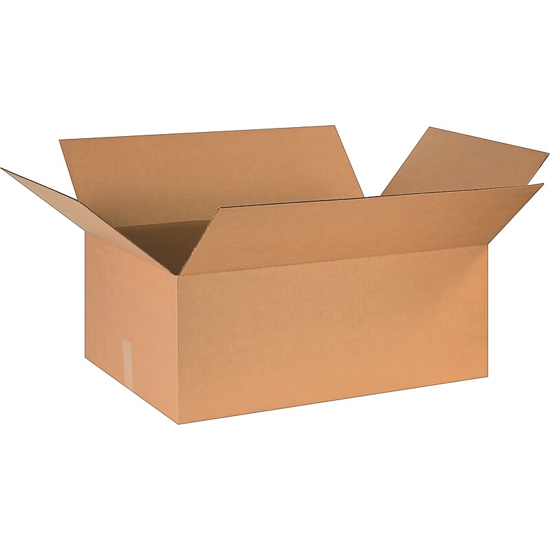30" x 20" x 12" Shipping Boxes, 32 ECT, Brown, 15/Bundle (302012) image 1