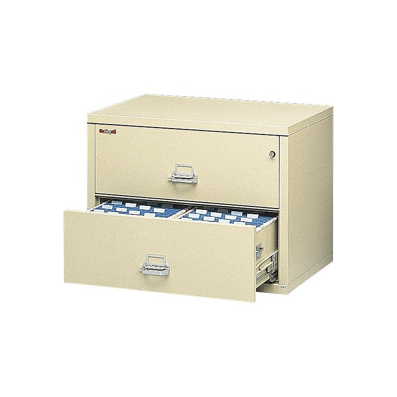 FireKing 1 Hour Fire Resistant 2 Drawer Lateral File Cabinet, 31", Dock to Dock image 1
