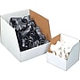 Staples® Jumbo Open Top Bin Boxes, 8" x 12" x 8", White, 25/Bundle~#|#~s0155546_sc7