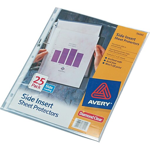 Shop Staples for Avery Sheet Protectors, 8.5" x 11", Diamond Clear, 25