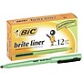 BIC Brite Liner Stick Highlighters, Chisel Tip, Fluorescent Green, 216/Carton (BL11GRNCT)~#|#~s0157187_sc7