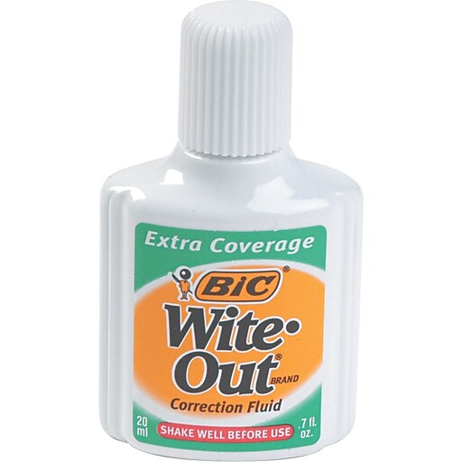 Shop Staples for BIC ® WiteOut ® Brand Extra Coverage Correction Fluid