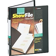 Cardinal® ShowFile Display Books, 24 Pages/Book, Black