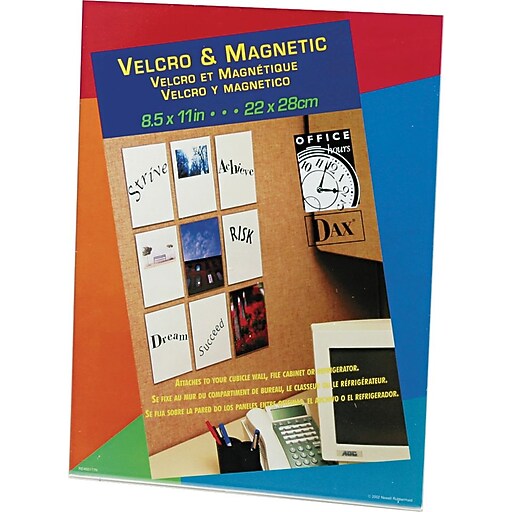 DAX® Cubicle Photo/Document Frame, Plastic, 8 1/2 x 11