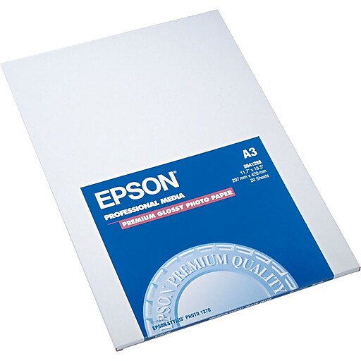 Epson® Glossy Photo Paper, Ledger Size (11 x 17), Pack Of 20 Sheets